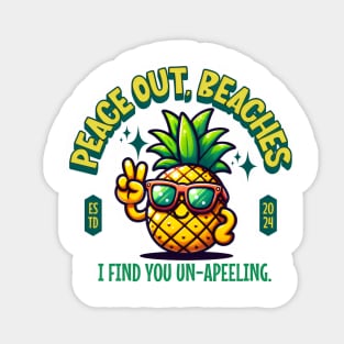 Peace Out Beaches, I Founf You Un-apeeling Sticker